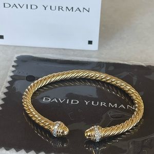 **SOLD** David Yurman 18K Gold Cable Bracelet
